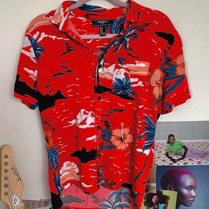 Red Tropical Shirt